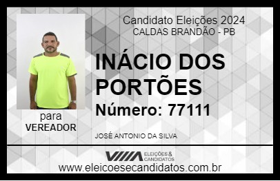 Candidato INÁCIO DOS PORTÕES 2024 - CALDAS BRANDÃO - Eleições