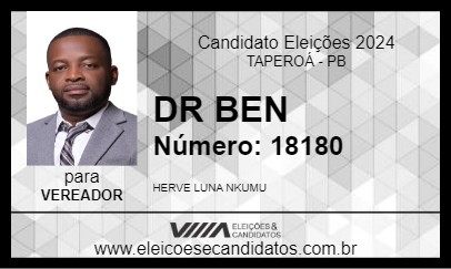 Candidato DR BEN 2024 - TAPEROÁ - Eleições