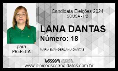 Candidato LANA DANTAS 2024 - SOUSA - Eleições