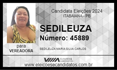 Candidato SEDILEUZA 2024 - ITABAIANA - Eleições