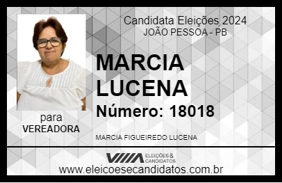 Candidato MARCIA LUCENA 2024 - JOÃO PESSOA - Eleições