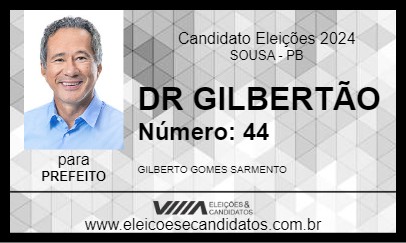 Candidato DR GILBERTÃO 2024 - SOUSA - Eleições