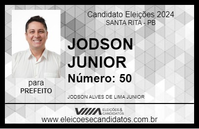 Candidato JODSON JUNIOR 2024 - SANTA RITA - Eleições