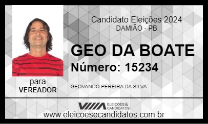 Candidato GEO DA BOATE 2024 - DAMIÃO - Eleições