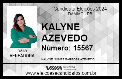 Candidato KALYNE AZEVEDO 2024 - DAMIÃO - Eleições