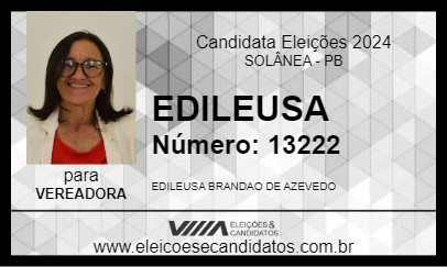 Candidato EDILEUSA 2024 - SOLÂNEA - Eleições