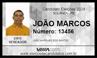 Candidato JOÃO MARCOS 2024 - SOLÂNEA - Eleições