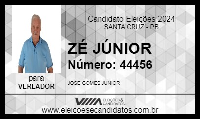 Candidato ZÉ JÚNIOR 2024 - SANTA CRUZ - Eleições