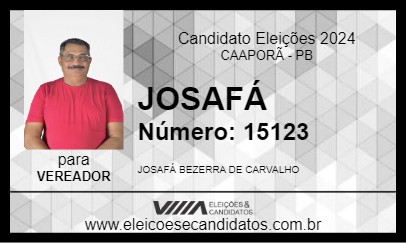 Candidato JOSAFÁ 2024 - CAAPORÃ - Eleições