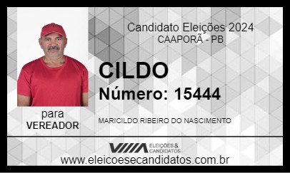 Candidato CILDO 2024 - CAAPORÃ - Eleições