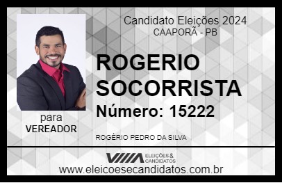 Candidato ROGERIO SOCORRISTA 2024 - CAAPORÃ - Eleições