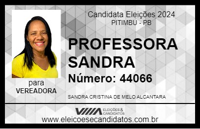 Candidato PROFESSORA SANDRA 2024 - PITIMBU - Eleições