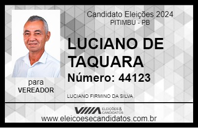 Candidato LUCIANO DE TAQUARA 2024 - PITIMBU - Eleições