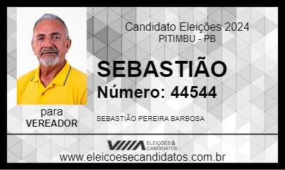 Candidato SEBASTIÃO 2024 - PITIMBU - Eleições