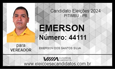 Candidato EMERSON 2024 - PITIMBU - Eleições