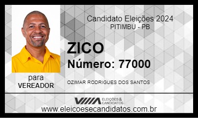 Candidato ZICO 2024 - PITIMBU - Eleições