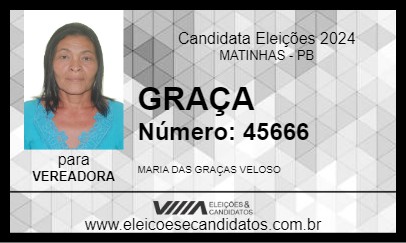 Candidato GRAÇA 2024 - MATINHAS - Eleições