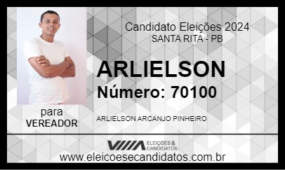 Candidato ARLIELSON 2024 - SANTA RITA - Eleições