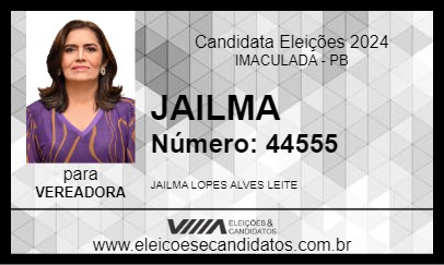 Candidato JAILMA 2024 - IMACULADA - Eleições