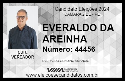 Candidato EVERALDO DA AREINHA 2024 - CAMARAGIBE - Eleições