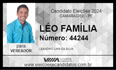 Candidato LÉO FAMÍLIA 2024 - CAMARAGIBE - Eleições