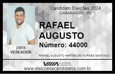 Candidato RAFAEL AUGUSTO 2024 - CAMARAGIBE - Eleições