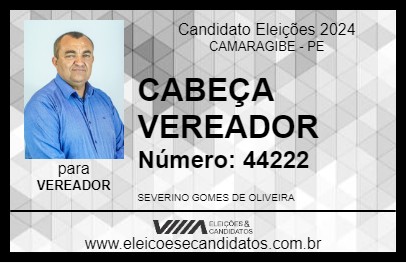 Candidato CABEÇA VEREADOR 2024 - CAMARAGIBE - Eleições