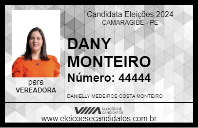 Candidato DANY MONTEIRO 2024 - CAMARAGIBE - Eleições