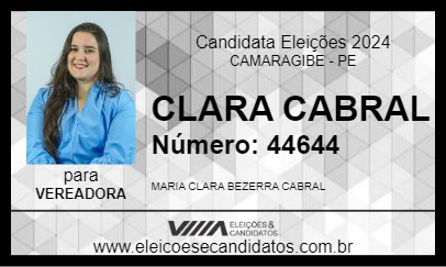 Candidato CLARA CABRAL 2024 - CAMARAGIBE - Eleições