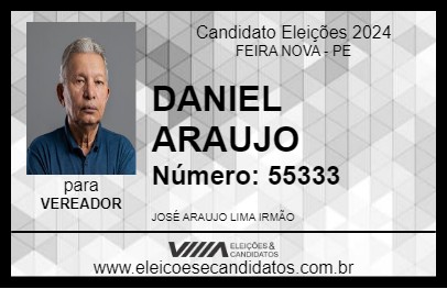 Candidato DANIEL ARAUJO 2024 - FEIRA NOVA - Eleições