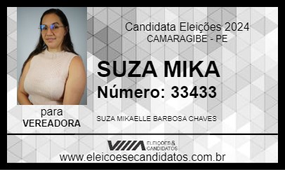 Candidato SUZA MIKA 2024 - CAMARAGIBE - Eleições