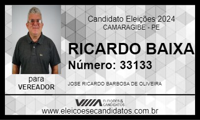 Candidato RICARDO BAIXA 2024 - CAMARAGIBE - Eleições