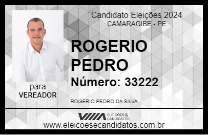 Candidato ROGERIO PEDRO 2024 - CAMARAGIBE - Eleições