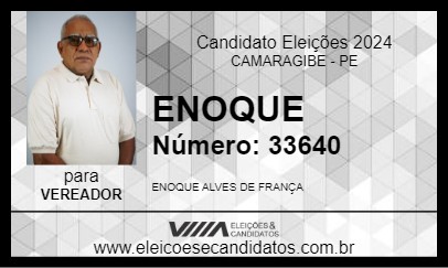 Candidato ENOQUE 2024 - CAMARAGIBE - Eleições