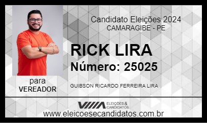 Candidato RICK LIRA 2024 - CAMARAGIBE - Eleições