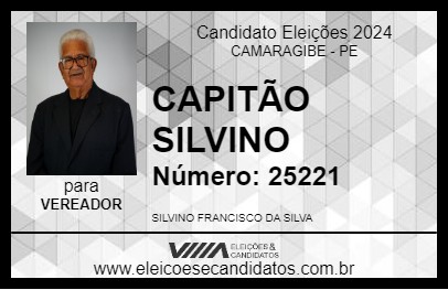 Candidato CAPITÃO SILVINO 2024 - CAMARAGIBE - Eleições