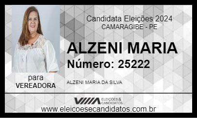 Candidato ALZENI MARIA 2024 - CAMARAGIBE - Eleições