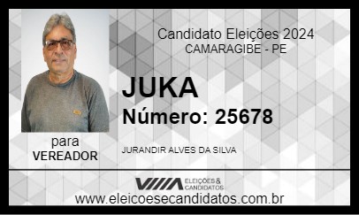 Candidato JUKA 2024 - CAMARAGIBE - Eleições