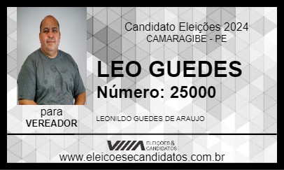 Candidato LEO GUEDES 2024 - CAMARAGIBE - Eleições