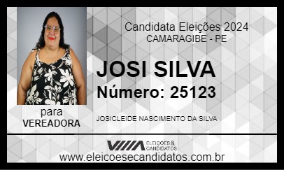 Candidato JOSI SILVA 2024 - CAMARAGIBE - Eleições