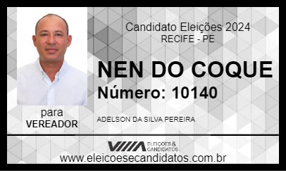 Candidato NEN DO COQUE 2024 - RECIFE - Eleições