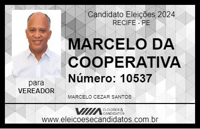 Candidato MARCELO DA COOPERATIVA 2024 - RECIFE - Eleições