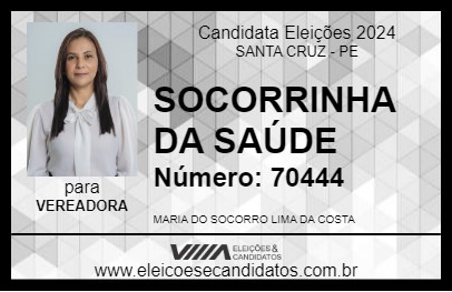 Candidato SOCORRINHA DA SAÚDE 2024 - SANTA CRUZ - Eleições