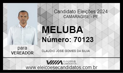 Candidato MELUBA 2024 - CAMARAGIBE - Eleições