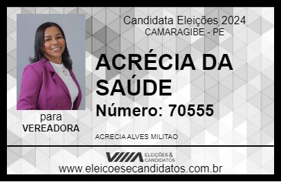 Candidato ACRÉCIA DA SAÚDE 2024 - CAMARAGIBE - Eleições