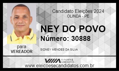 Candidato NEY DO POVO 2024 - OLINDA - Eleições