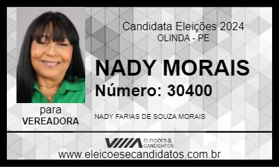 Candidato NADY MORAIS 2024 - OLINDA - Eleições