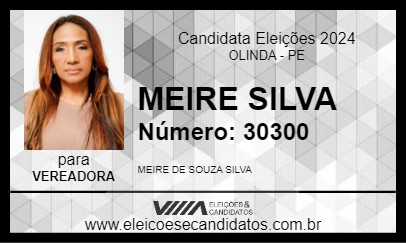 Candidato MEIRE SILVA 2024 - OLINDA - Eleições