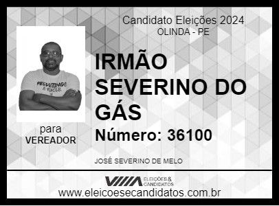 Candidato IRMÃO SEVERINO DO GÁS 2024 - OLINDA - Eleições