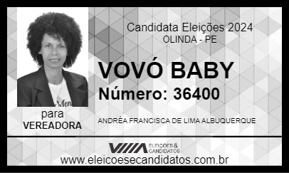 Candidato VOVÓ BABY 2024 - OLINDA - Eleições